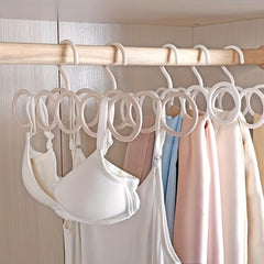 Plastic Scarf Rack Hanger 5 Holes Space Saving Organizer