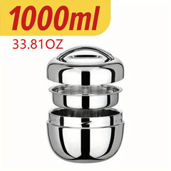 Hot Food Flask Stainless Steel Lunch Box Vacuum Insulated Travel Double Layer