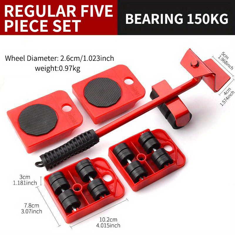 5pcs Moving Tool Set - Easy Moving for Household and Heavy Objects