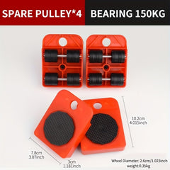 5pcs Moving Tool Set - Easy Moving for Household and Heavy Objects