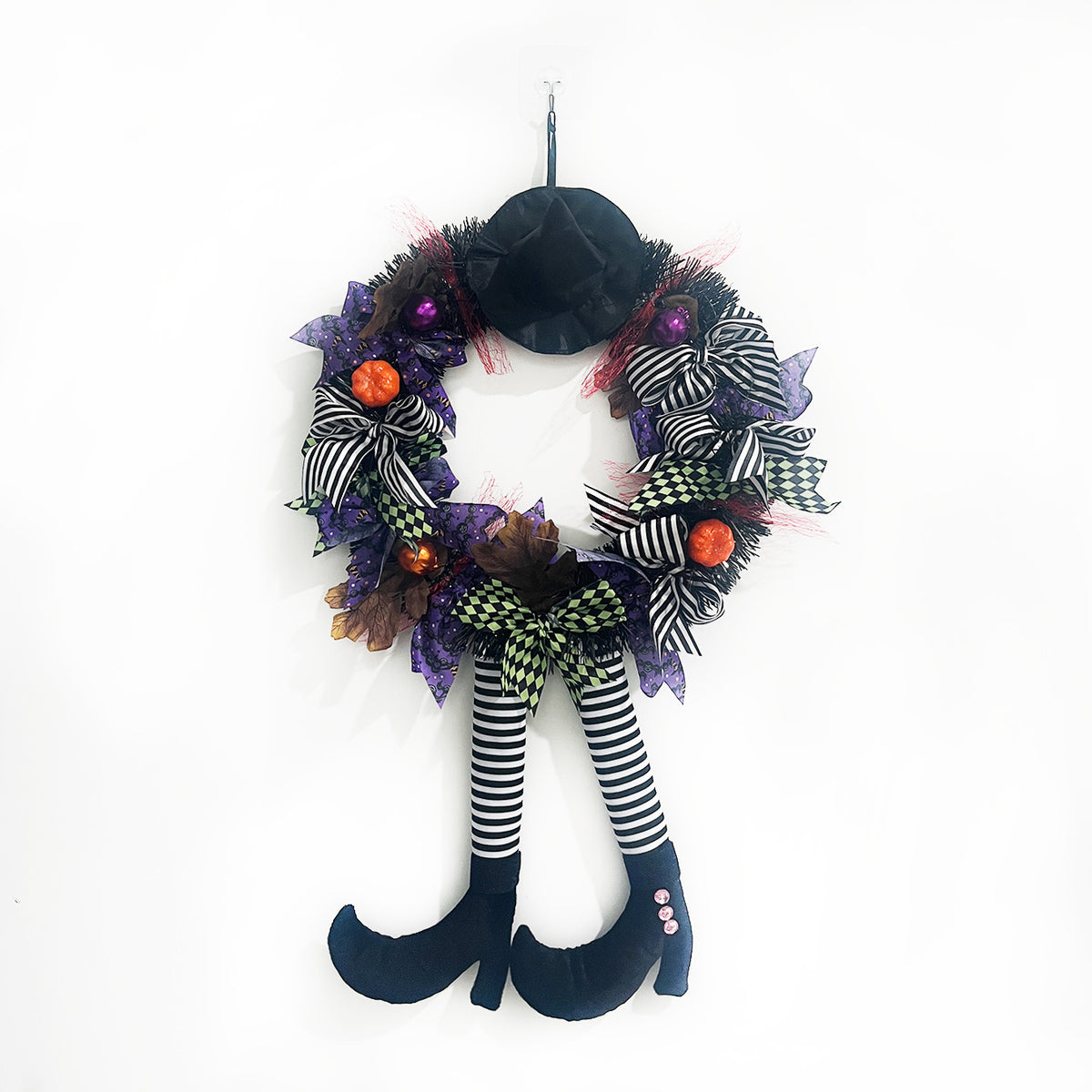 Halloween Wreath Door Hanging Skull Haunted House Decoration Ghost Horror Party