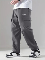 Cargo Pants Men Flap Pocket Loose Casual Outdoor Work Pants