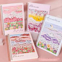 High-Appearance 16K Coil Notebook with Painting Cover