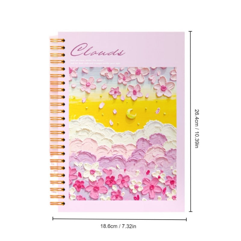 High-Appearance 16K Coil Notebook with Painting Cover