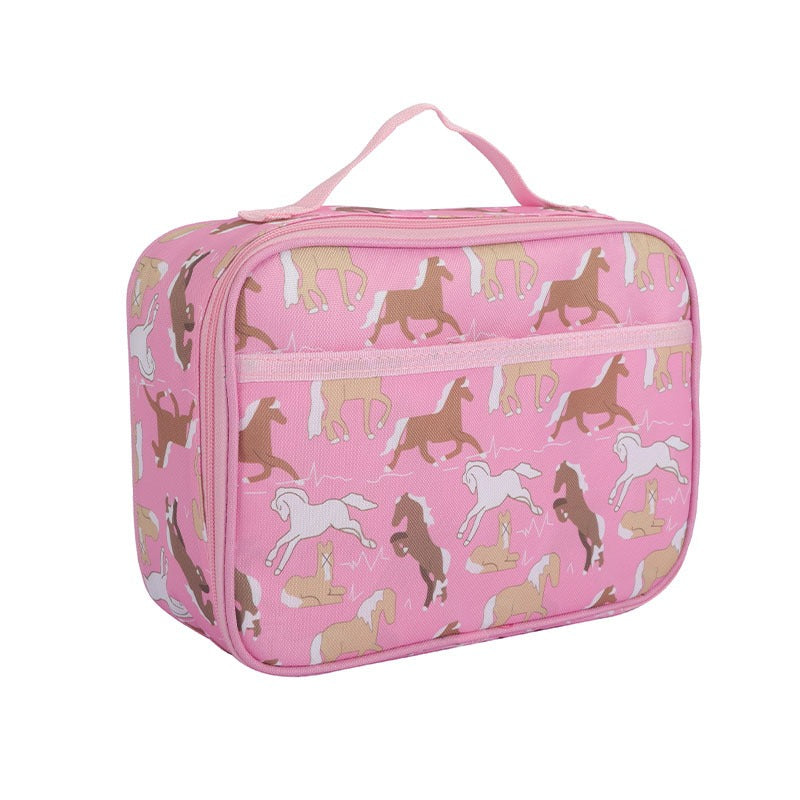 Cartoon Pattern Insulated Lunch Bag for Picnic and Camping