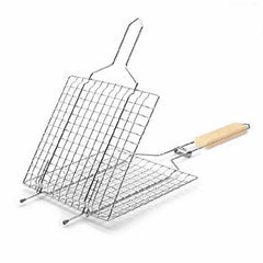 Stainless Steel Grill Basket BBQ Grilling For Fish And Vegetables