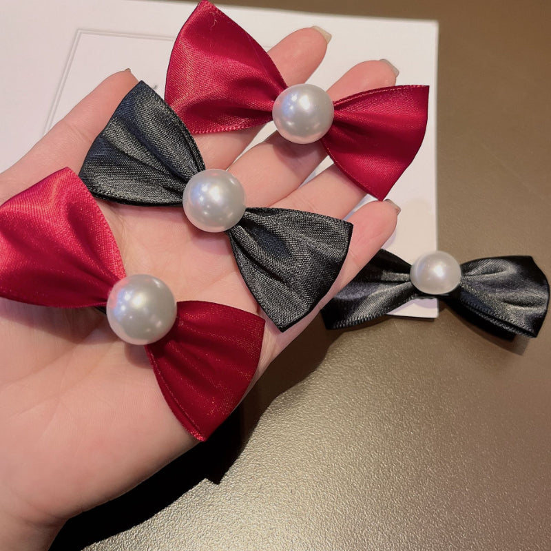 2pcs Baby Girls Bow Hair Clips Daily Wear and Photo Accessories