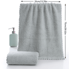 Coral Velvet Hand Towel Soft Skin-friendly Face Towel Absorbent Towel 35x74cm