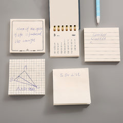 3pcs Self Stick Notes 70 Sheets Eye Protection Paper Multiple Designs