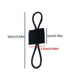 5pcs Tactical Backpack Binding Buckles Elastic Strap Carabiner Clip