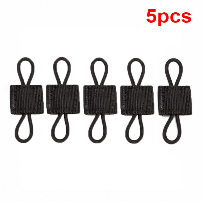 5pcs Tactical Backpack Binding Buckles Elastic Strap Carabiner Clip