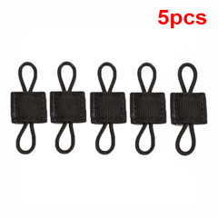 5pcs Tactical Backpack Binding Buckles Elastic Strap Carabiner Clip