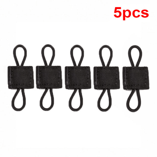 5pcs Tactical Backpack Binding Buckles Elastic Strap Carabiner Clip