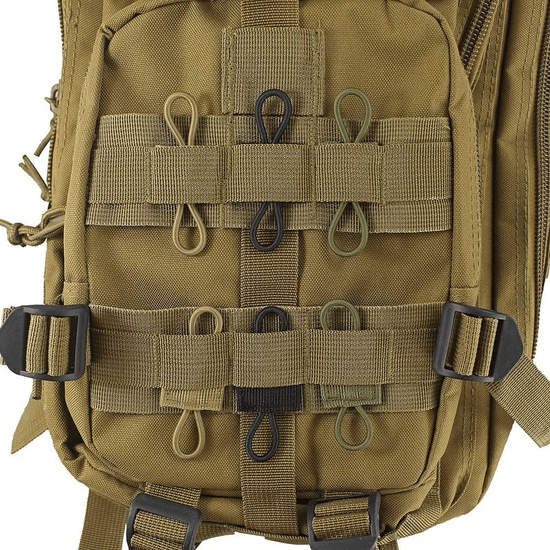 5pcs Tactical Backpack Binding Buckles Elastic Strap Carabiner Clip