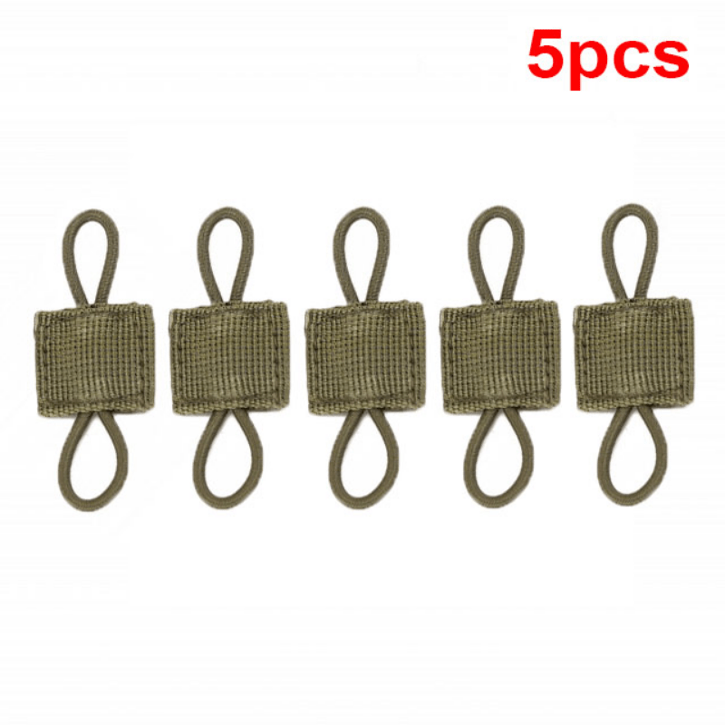 5pcs Tactical Backpack Binding Buckles Elastic Strap Carabiner Clip