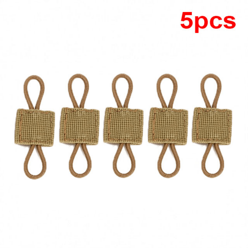 5pcs Tactical Backpack Binding Buckles Elastic Strap Carabiner Clip