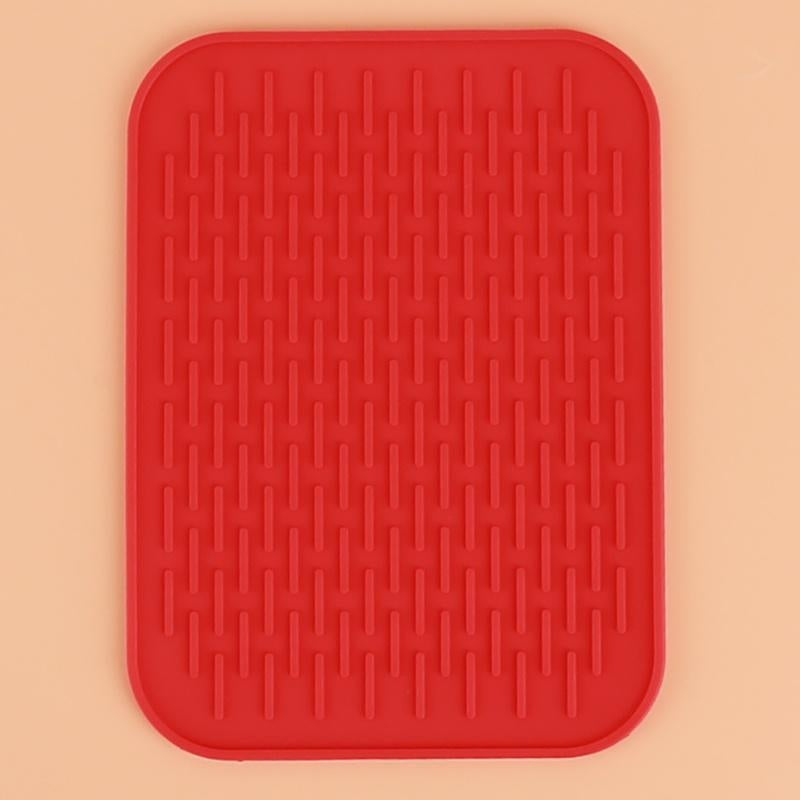 Silicone Heat Resistant Mat Holder Trivets for Hot Pots, Kitchen Dish Pad