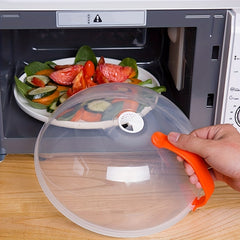 Plastic Microwave Plate Cover Transparent Splash Proof Food Cover