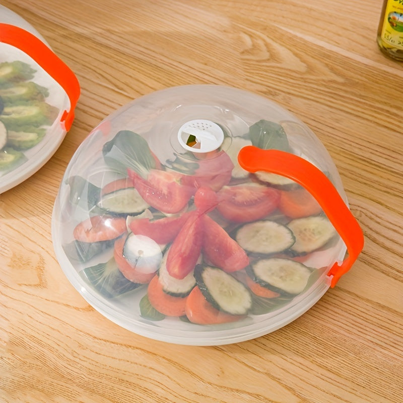 Plastic Microwave Plate Cover Transparent Splash Proof Food Cover