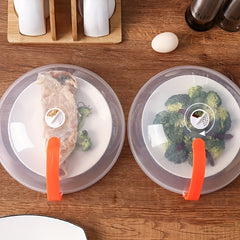 Plastic Microwave Plate Cover Transparent Splash Proof Food Cover