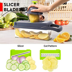 Vegetable Chopper Pro 13 in 1 Food Chopper Kitchen Slicer Dicer Cutter