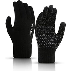 Warm Fleece Windproof Touch Screen Gloves for Outdoor Activities