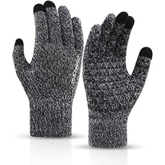 Warm Fleece Windproof Touch Screen Gloves for Outdoor Activities