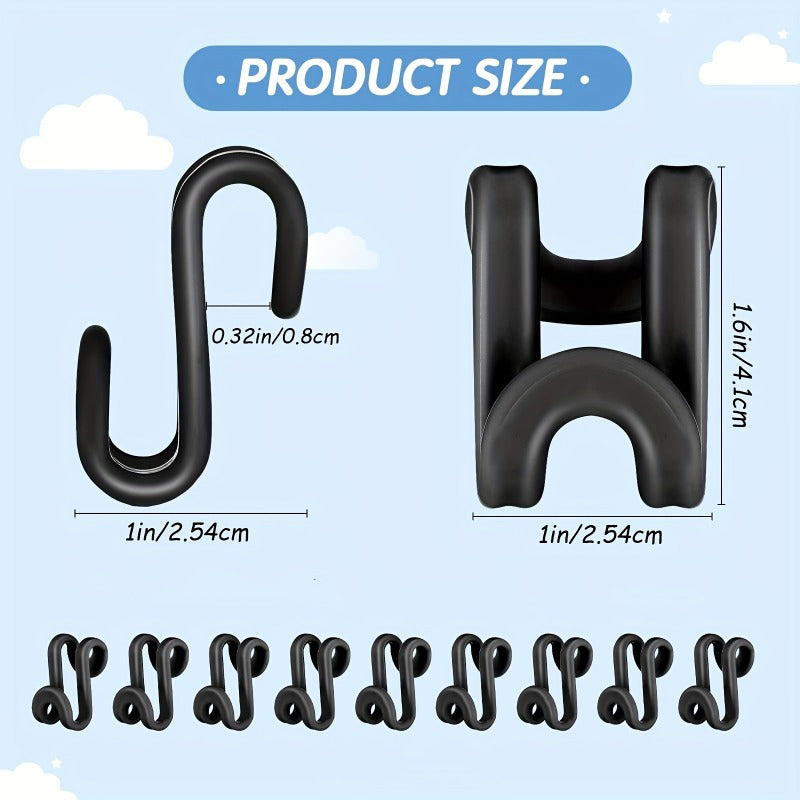 20pcs Magic Hanger Hooks Heavy Duty Cascading Connection Hooks