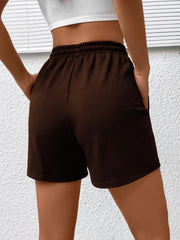  Heart Print High Rise Shorts w/Pockets