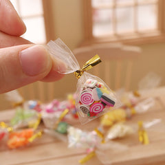 5pcs Mini Fruit Cake Foam Candy Bag for 1:6 Doll House Decoration