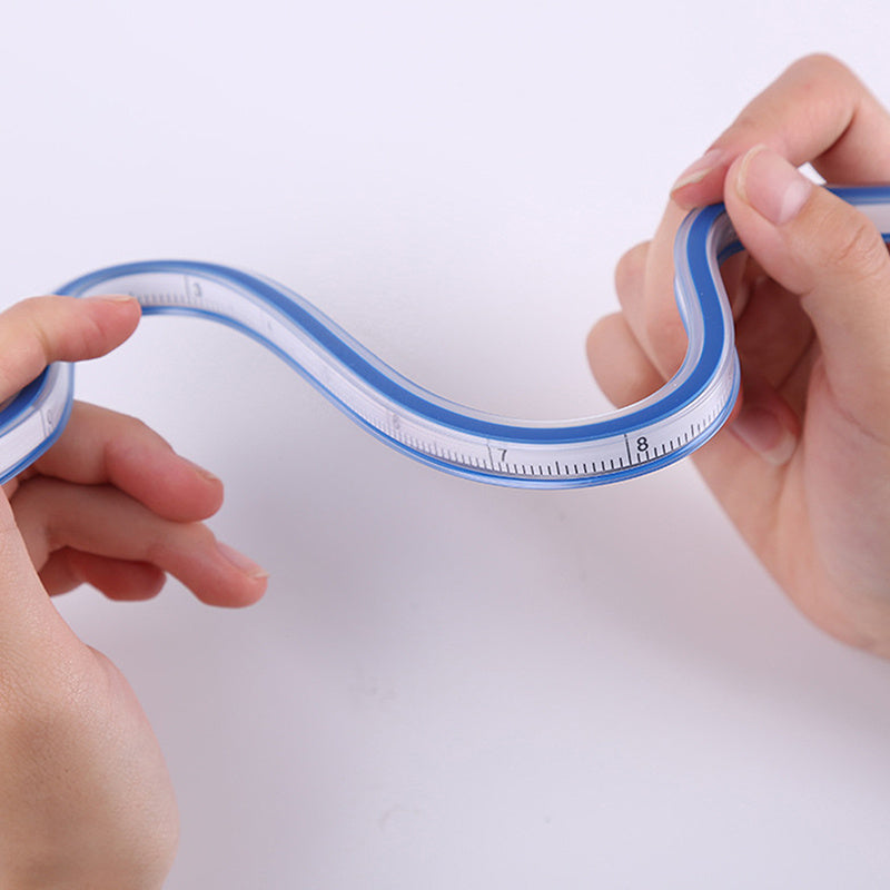 Flexible Curve Ruler Drafting Drawing Measure Tool Soft Plastic Tape Measure