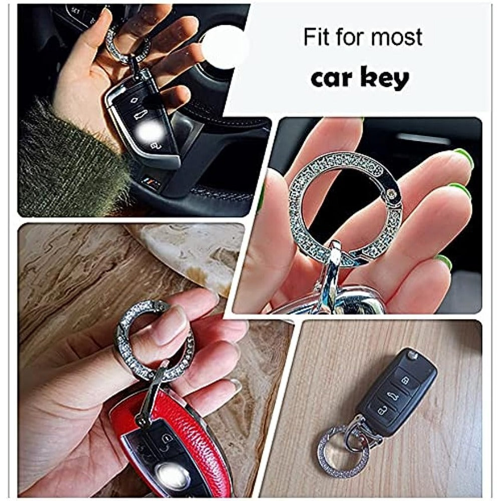Crystal Car Keychains For Women Girl Sparkly Rhinestones Key Fob Keychain