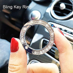 Crystal Car Keychains For Women Girl Sparkly Rhinestones Key Fob Keychain