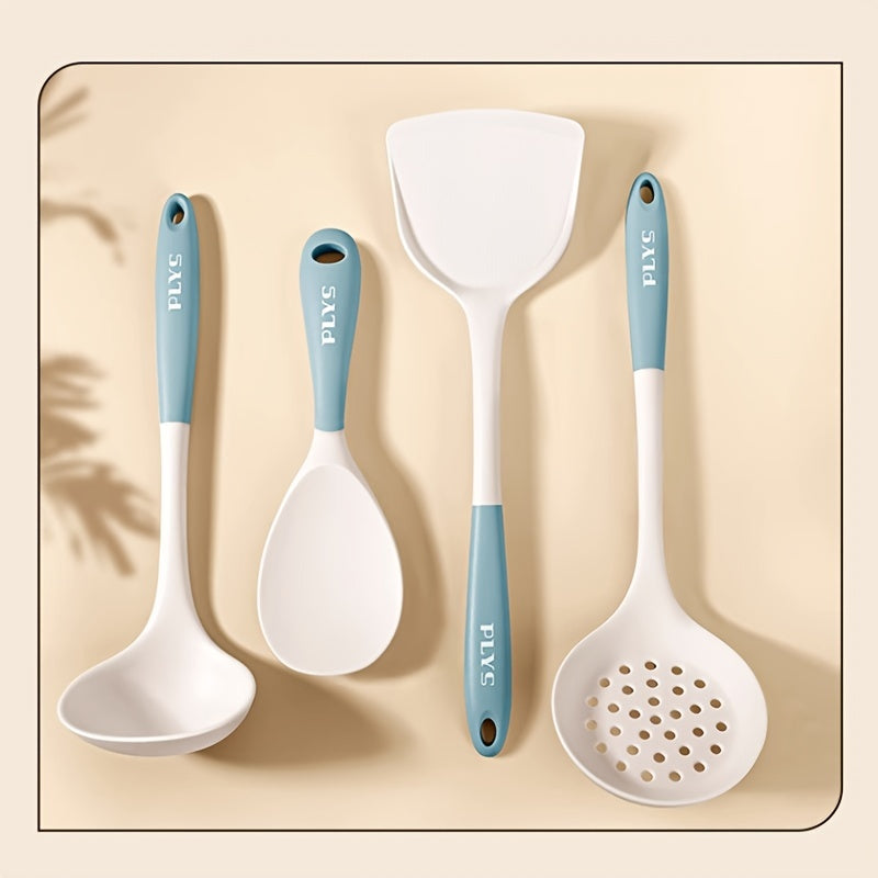 Silicone Kitchenware Set Spatula Spoon Colander Rice Spoon Kitchen Gadgets