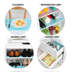 4pcs Waterproof Refrigerator Liners for Shelves Freezer