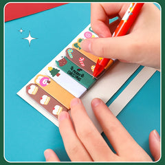 120pcs Christmas Sticky Notes Set Student Index Notepad School Office Stationery