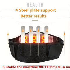 Magnet Steel Plate Waist Band - 4 Steel Plates 20 Magnets