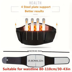 Magnet Steel Plate Waist Band - 4 Steel Plates 20 Magnets