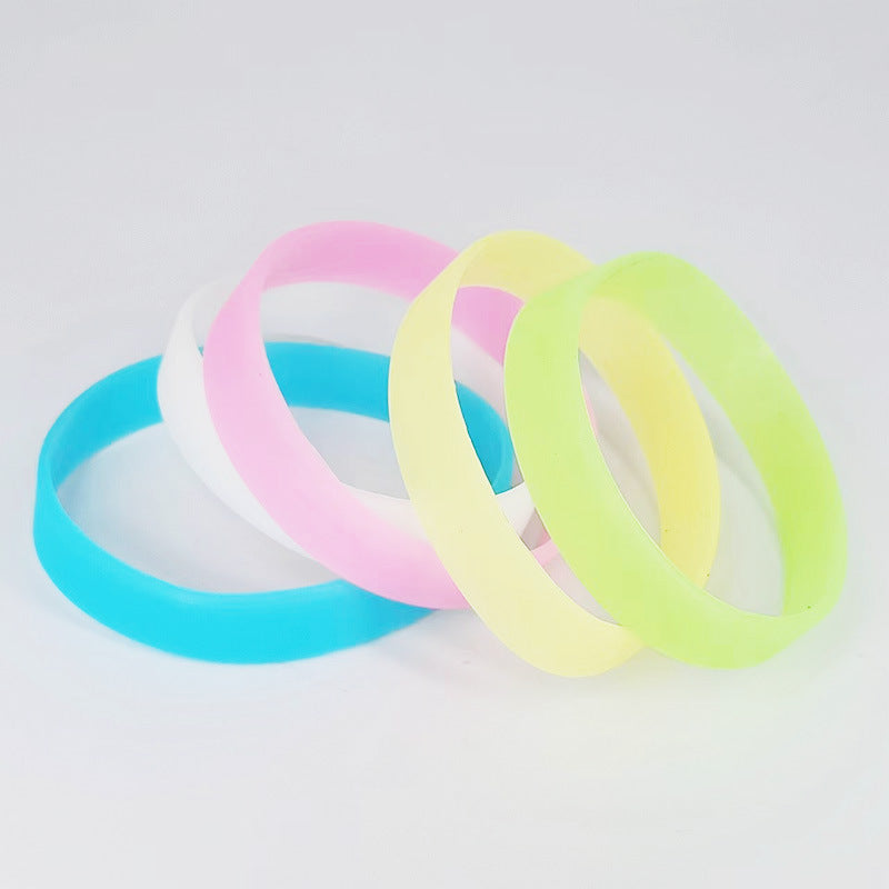 Luminous Silicone Bracelet Glow In Night Rubber Sport Wristband