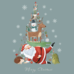 Christmas Window Stickers Snowflake Santa Wall Decal Year Christmas Decoration