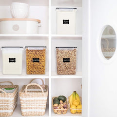 Plastic Airtight Food Storage Jar Kitchen Pantry Organization