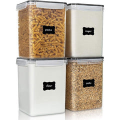 Plastic Airtight Food Storage Jar Kitchen Pantry Organization