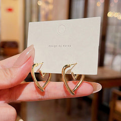 Love Earrings Romantic Hearts Dangle Earrings for Women