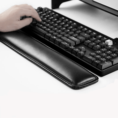 Leather Keyboard Wrist Rest 104 108 Fatigue Relief Palm Tray Support