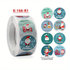500pcs Christmas Cartoon Stickers for Gift Decoration & Holiday Party