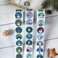 500pcs Christmas Cartoon Stickers for Gift Decoration & Holiday Party
