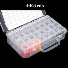 DIY Bead Storage Container 28-64 Grids Diamond Painting Accessories Box
