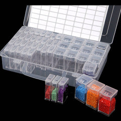 DIY Bead Storage Container 28-64 Grids Diamond Painting Accessories Box