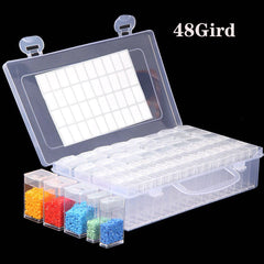DIY Bead Storage Container 28-64 Grids Diamond Painting Accessories Box