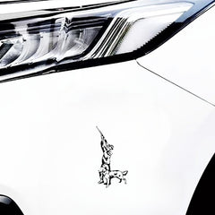 Hunter With Dog Car Body Sticker